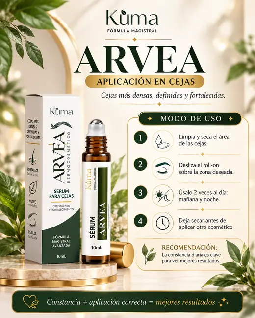ARVÉA: aplicación en cejas