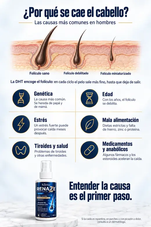 Por qué se cae el cabello